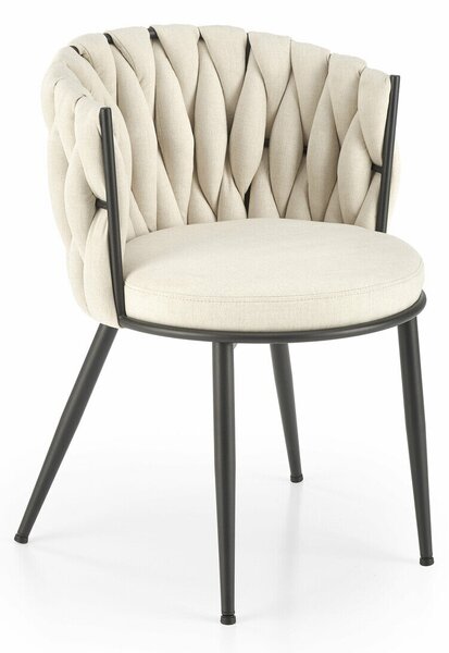 Scaun Houston 1508, Bej, Negru, 79x57x60cm, 14 kg