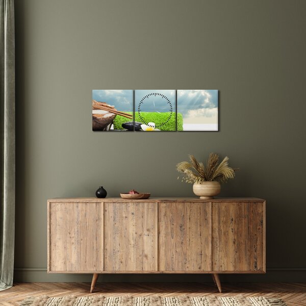 Tablou - Spa and relax (cu ceas) (90x30 cm)