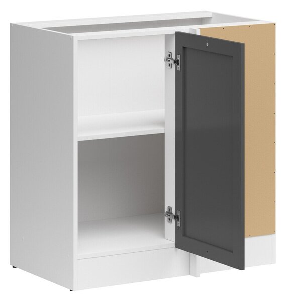 Dulap de colț modular Classic Grey 101, PAL laminat, 83x79x45cm, 21.75 kg