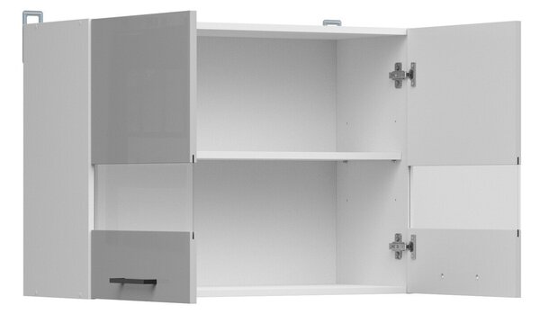 Dulap de perete modular Line Grey 107, PAL laminat, 57x80x31cm, 16.4 kg