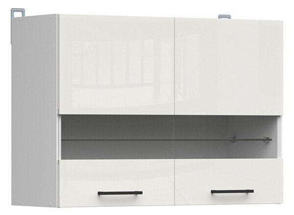 Dulap de perete modular Line White 107, PAL laminat, 57x80x31cm, 16.4 kg