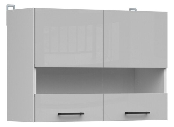 Dulap de perete modular Line Grey 107, PAL laminat, 57x80x31cm, 16.4 kg