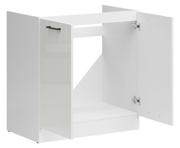 Dulap modular cu uși pentru chiuvetă Line White 114, 83x80x47cm, 19.85 kg