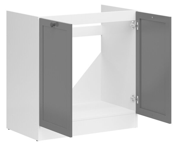 Dulap modular cu uși pentru chiuvetă Classic Grey 115, 83x80x47cm, 19.85 kg