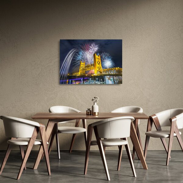 Tablou pe sticlă - Noaptea de Revelion (70x50 cm)