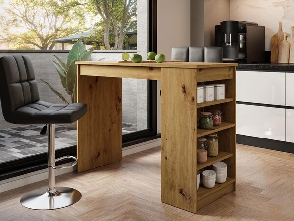 Masă de bar Comfivo Cedrus, Stejar artizan, 102x50x115cm, 29 kg