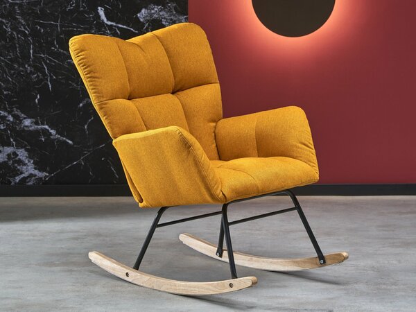 Scaun balansoar Houston 1595, Galben, 94x70x97cm, 14 kg