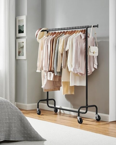 Cuier stander Negru Songmics 150x45x162.8 cm