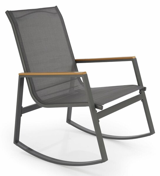 Scaun de exterior Houston 1633, Gri inchis, Textil, Metal, 97x62x86cm, 7.5 kg