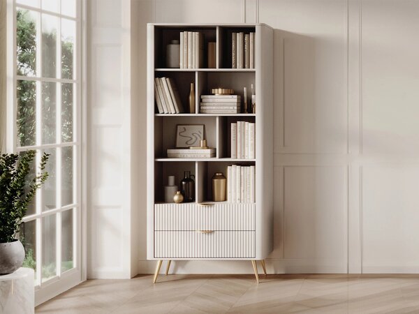 Raft Lectum, Bej, MDF, PAL laminat, 194x88x38cm, 55.9 kg