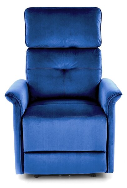 Fotoliu recliner Houston 1543, Albastru, Tapiterie, 82x80x90cm, 39 kg