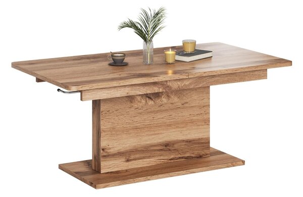 Măsuță de cafea extensibila Houston 1253, Stejar Wotan, PAL laminat, 56x70x126cm, 48 kg