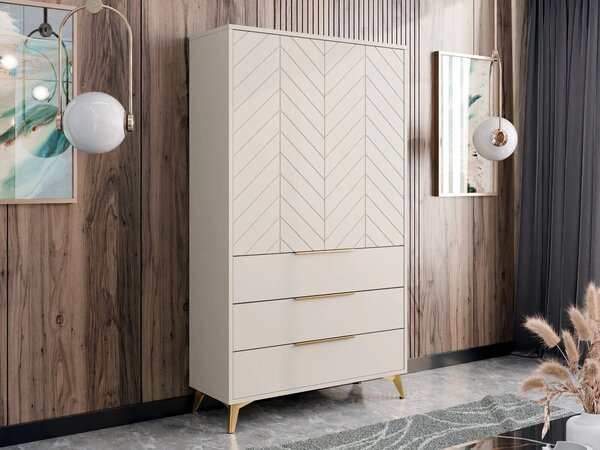 Raft Comfivo Citrus I, Bej, MDF, PAL laminat, 180x104x40cm, 81 kg