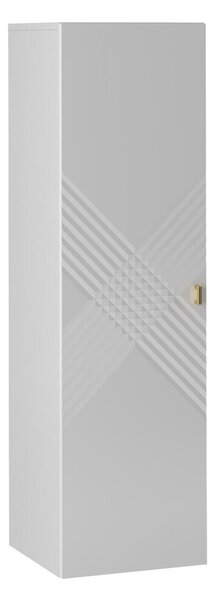 Cabinet de baie suspendat Natar, Alb, Alb lucios, MDF, PAL laminat, 120x35x35cm, 26 kg