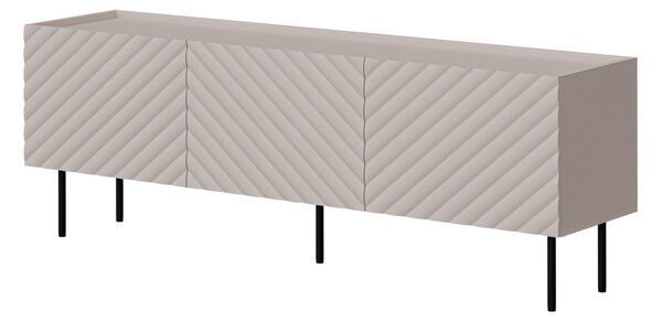 Comodă TV Sillen, Negru, Cașmir, MDF, PAL laminat, 59x166x40cm, 33 kg