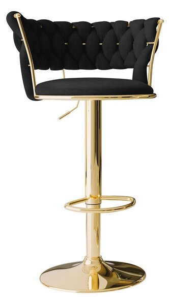 Scaun bar Comfivo Hilaritas II, Auriu, Negru, 76x50x48cm, 14.7 kg