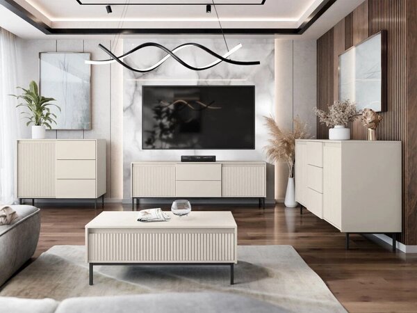 Set de living Comfivo Delruva II, Cașmir, PAL laminat, MDF