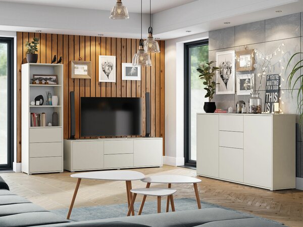 Set de living Comfivo Tutela III, Cașmir, PAL laminat, 130 kg