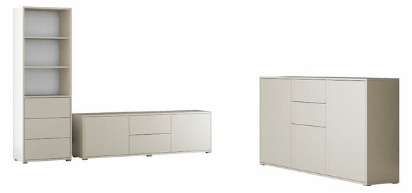 Set de living Comfivo Tutela III, Cașmir, PAL laminat, 130 kg