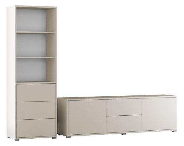 Set de living Comfivo Tutela IV, Cașmir, PAL laminat, 78 kg