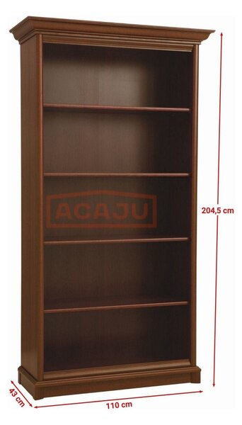 Biblioteca KENT REGAL, castan, PAL, 110x43x205 cm