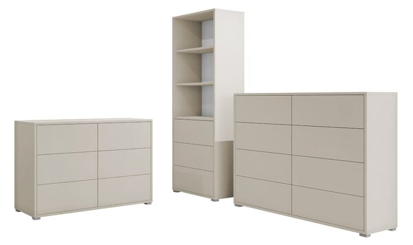 Set de living Comfivo Tutela I, Cașmir, PAL laminat, 145 kg