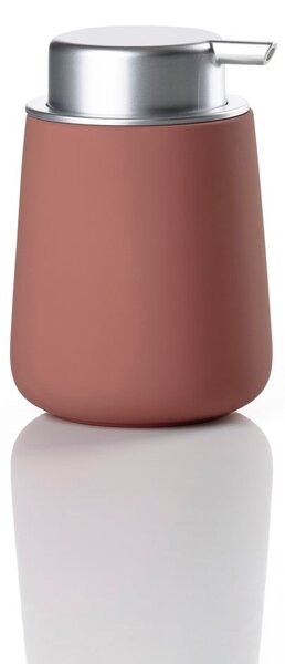 Dozator de săpun lichid roșu deschis din porțelan 250 ml Nova – Zone