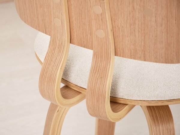 Scaun Heindrich (crem + stejar). Promo -15%. 1110626