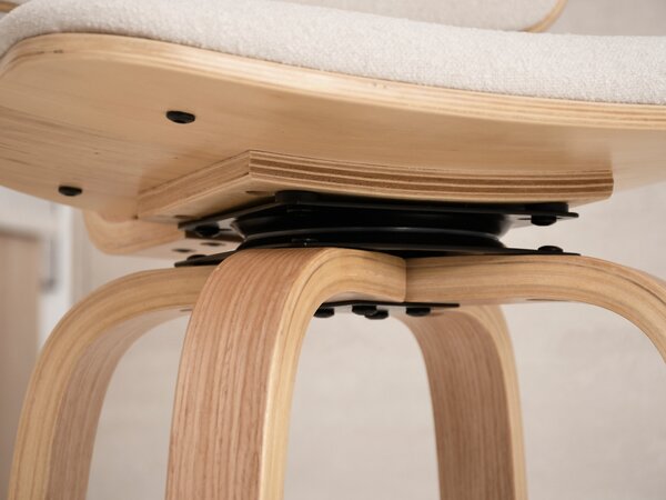 Scaun Heindrich (crem + stejar). Promo -15%. 1110626