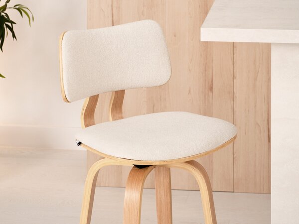 Scaun Heindrich (crem + stejar). Promo -15%. 1110626