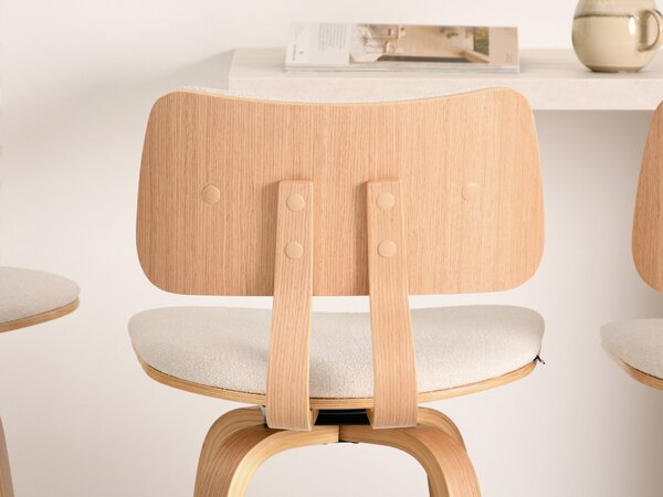 Scaun Heindrich (crem + stejar). Promo -15%. 1110626