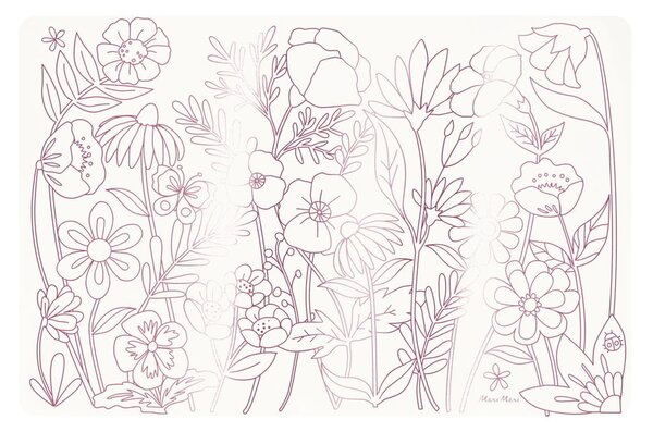 Suporturi pentru farfurii 8 buc. din hârtie 28x42.5 cm Butterflies & Flowers – Meri Meri