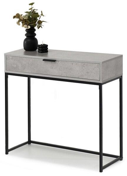 Măsuță consolă Norma M (beton + negru). Promo -21%. 1110820