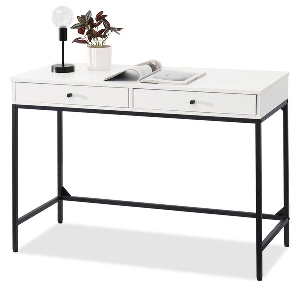 Masă PC Kaplan (lemn alb + negru). Promo -17%. 1109767