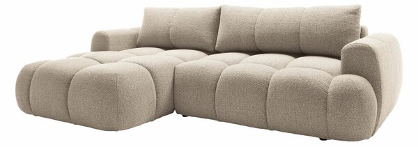 Colțar TrendyNest Ansera I, Funcția de dormit, Spațiu de depozitare, 270x173x85cm, 129 kg, Picioare: Plastic
