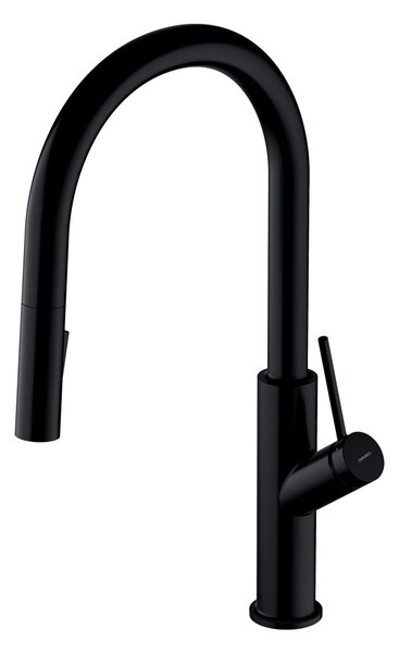 Omnires Bend baterie bucătărie pe picior negru BE6455BL