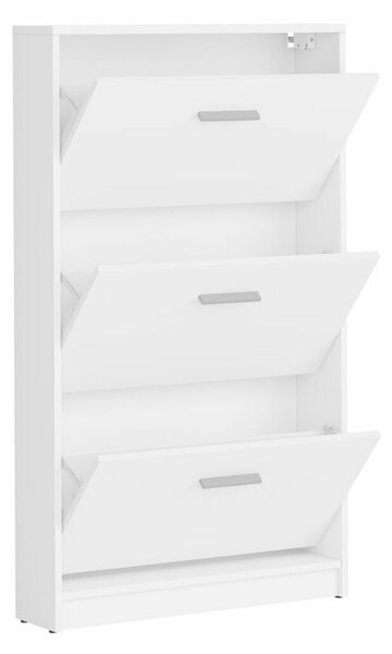 Dulap pantofi Novsore 113, Alb, PAL laminat, 121x70x18cm, 20.7 kg