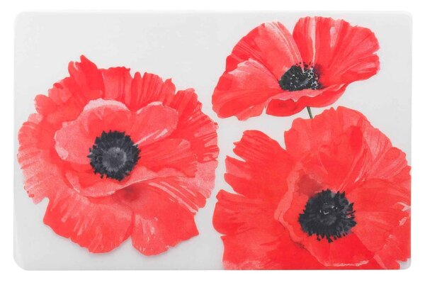 Suport pentru farfurii 28.5x44 cm Red flower – douceur d'intérieur