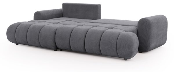 Colțar extensibil pentru dormit Lutario Mini stânga - chenille gri Vibe 95