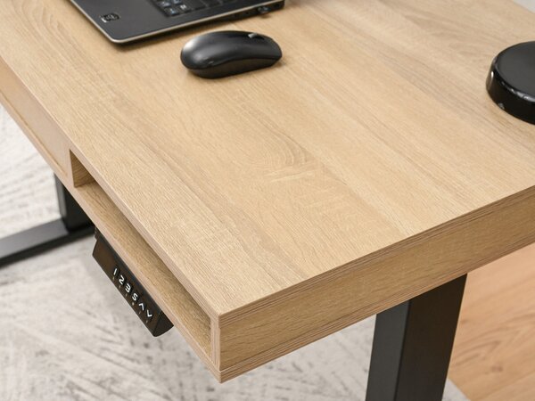 Masă PC Osto 120 (stejar sonoma + negru). Promo -17%. 1109832