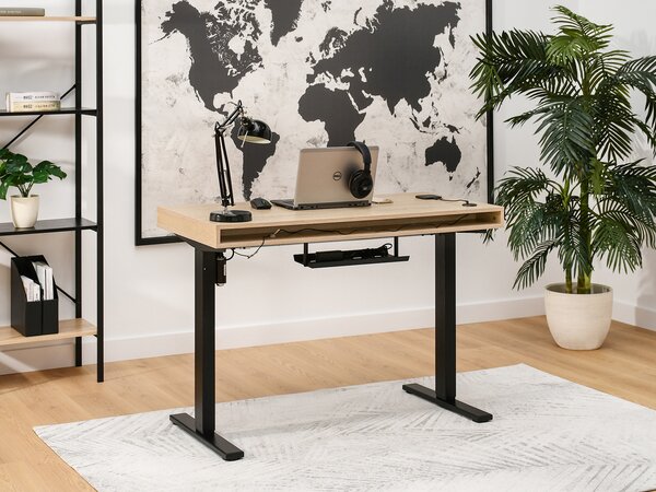 Masă PC Osto 120 (stejar sonoma + negru). Promo -17%. 1109832