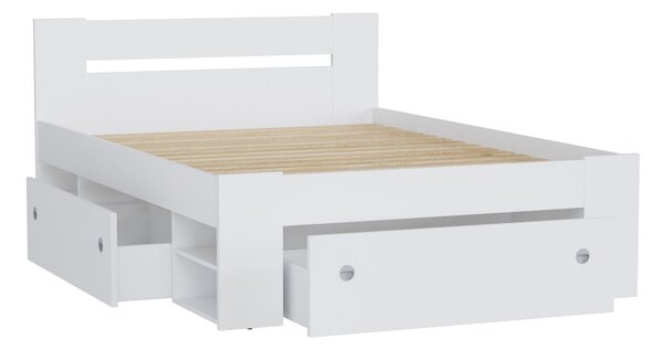 Pat Novsore 128, Alb, PAL laminat, 86x146x205cm, 75 kg