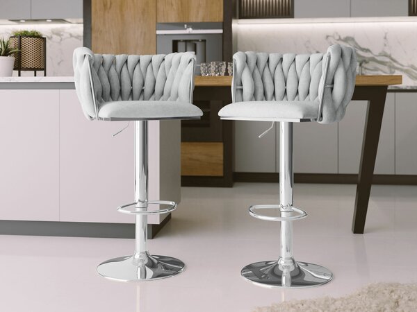 Scaun bar Comfivo Hilaritas IV, Argint, Gri, 85x50x52cm, 17.7 kg