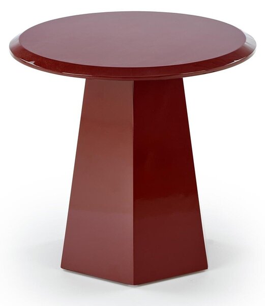 Măsuță laterală Houston 1922, Roșu, MDF, 47cm, 8.5 kg