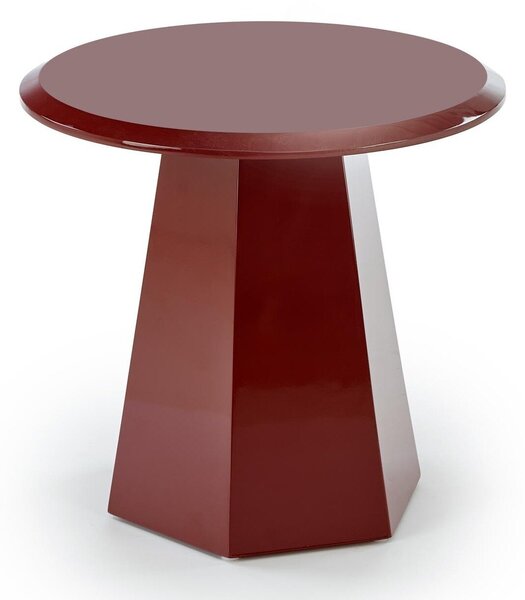 Măsuță laterală Houston 1922, Roșu, MDF, 47cm, 8.5 kg