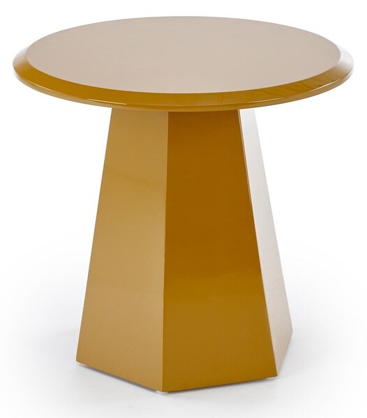 Măsuță laterală Houston 1922, Galben, MDF, 47cm, 8.5 kg
