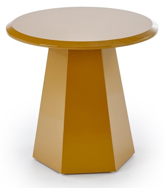 Măsuță laterală Houston 1922, Galben, MDF, 47cm, 8.5 kg