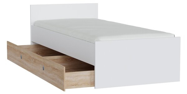 Pat Novsore 126, Alb, Stejar Sonoma, PAL laminat, 67x95x203cm, 39 kg