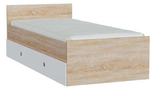 Pat Novsore 126, Alb, Stejar Sonoma, PAL laminat, 67x95x203cm, 39 kg