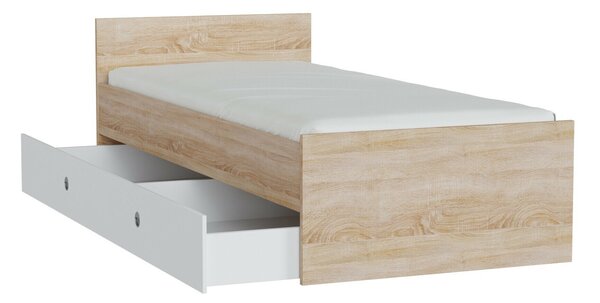 Pat Novsore 126, Alb, Stejar Sonoma, PAL laminat, 67x95x203cm, 39 kg